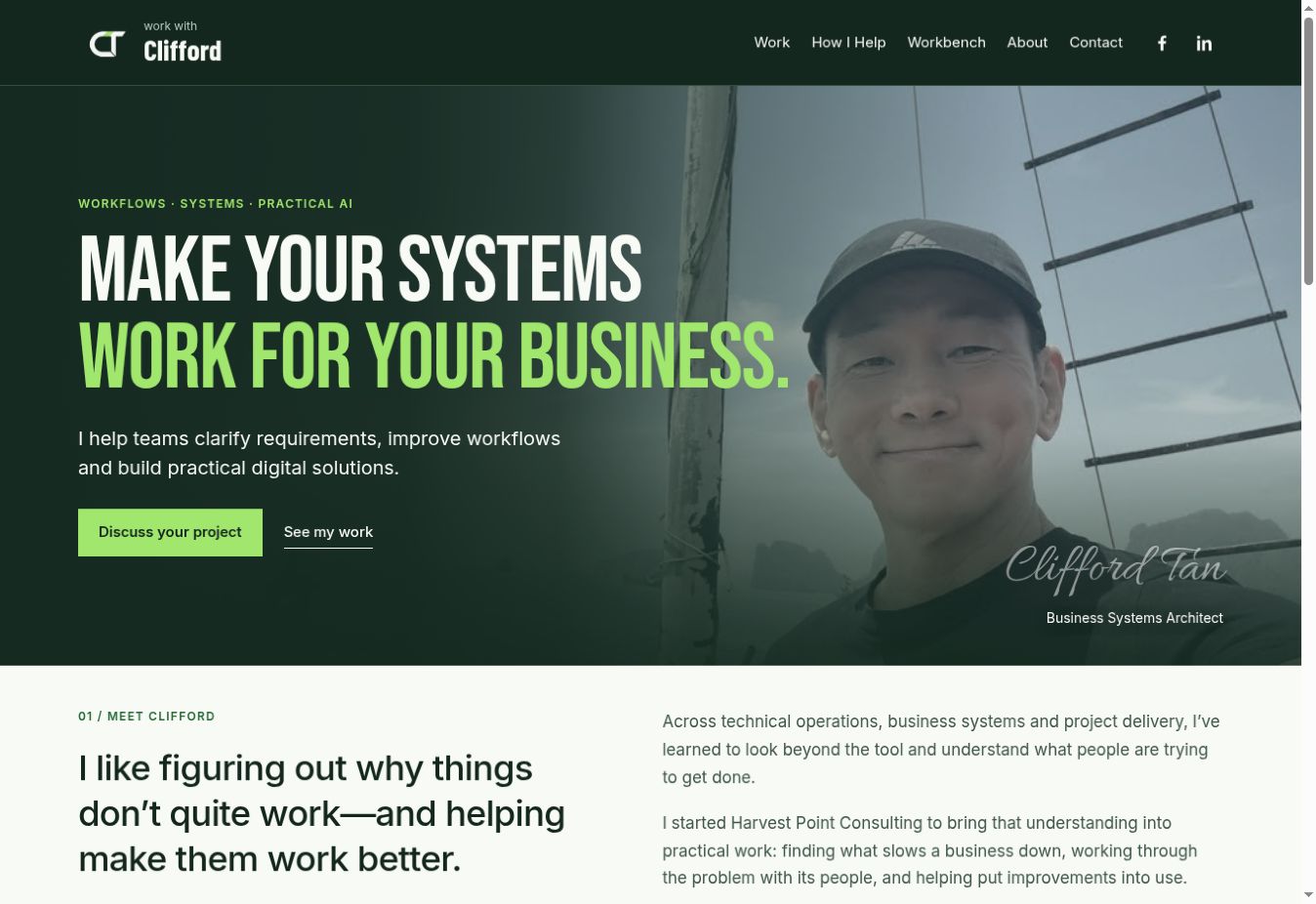 Actual Clifford Tan homepage